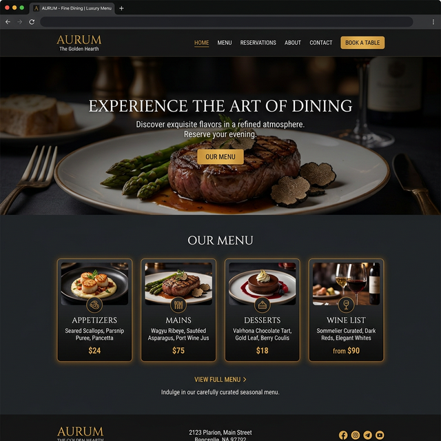 Warung Nusantara restaurant website